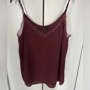 Babaton lace lined V neck cami